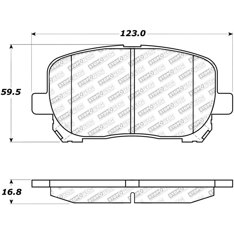 StopTech Street Select Brake Pads - Front