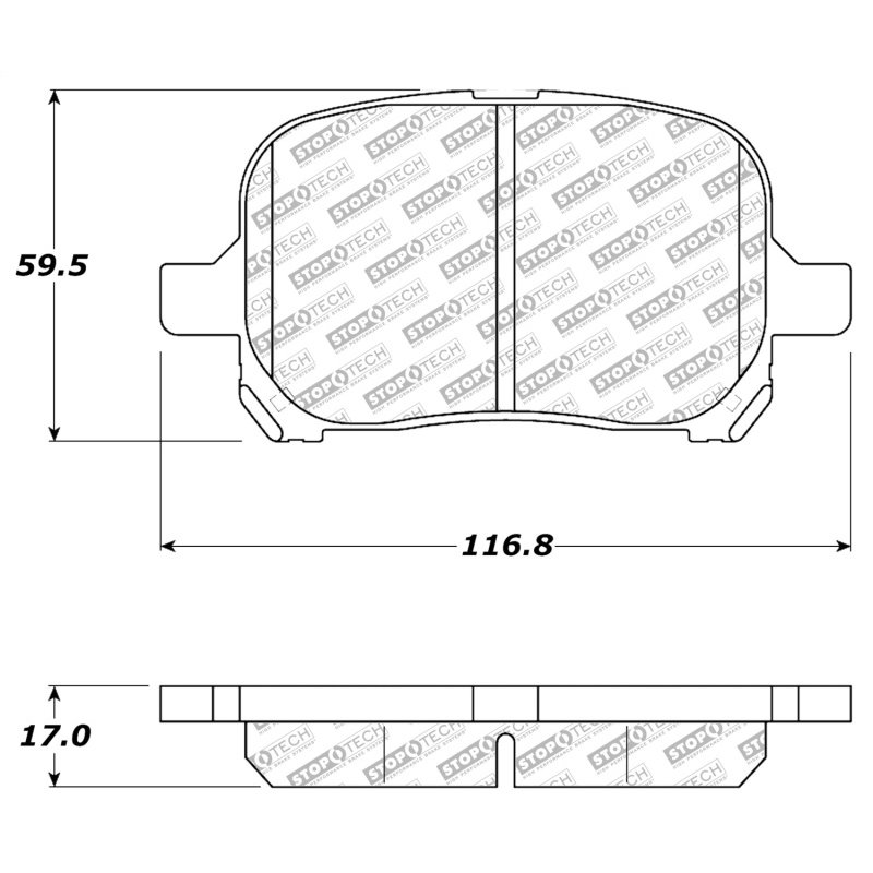 StopTech Street Select Brake Pads - Front