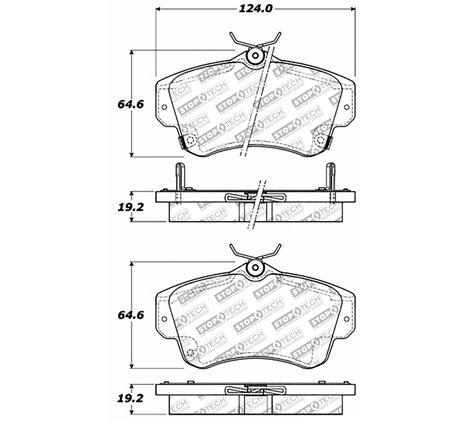 StopTech Street Select Brake Pads - Front