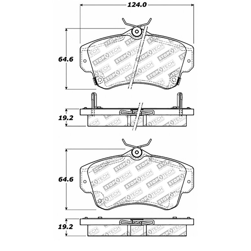 StopTech Street Select Brake Pads - Front