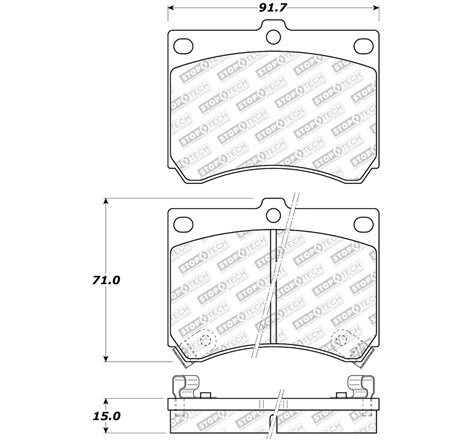 StopTech Street Select Brake Pads - Front/Rear