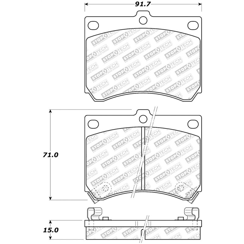 StopTech Street Select Brake Pads - Front/Rear