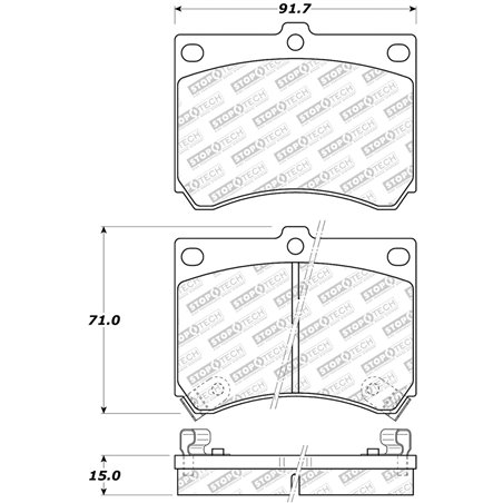 StopTech Street Select Brake Pads - Front/Rear