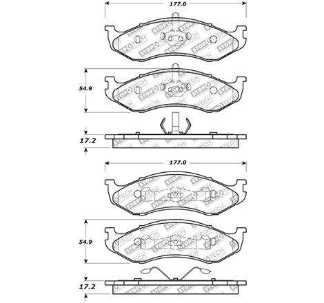 StopTech Street Select Brake Pads - Front/Rear