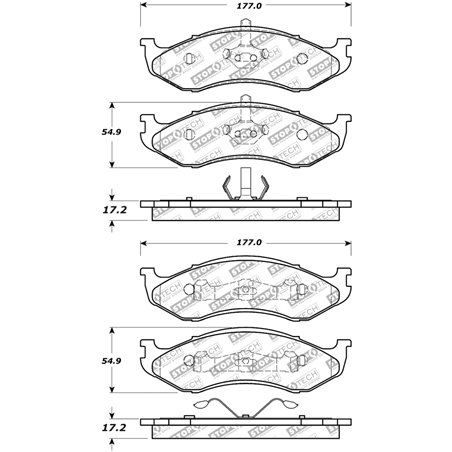 StopTech Street Select Brake Pads - Front/Rear