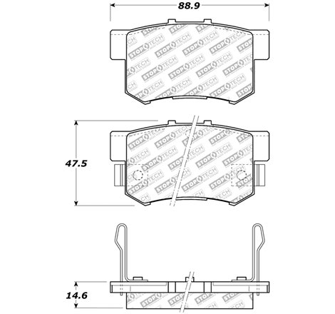 StopTech Street Select Brake Pads - Front/Rear