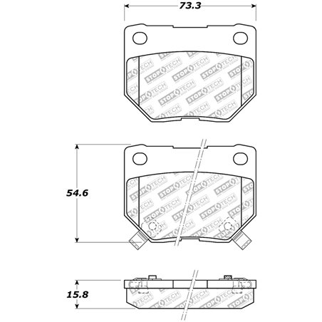 StopTech Street Select Brake Pads - Front/Rear