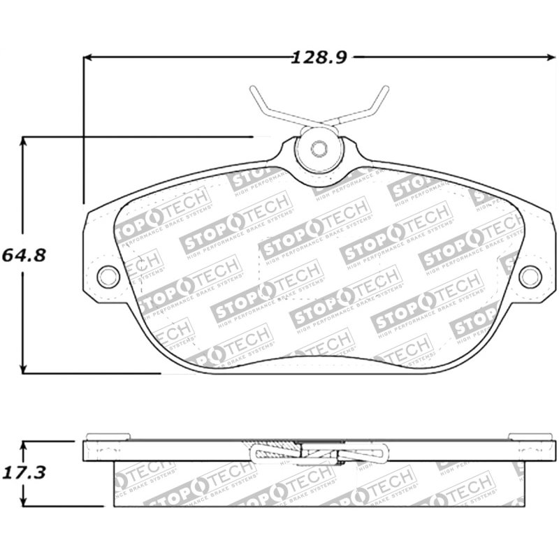 StopTech Street Select Brake Pads - Front/Rear