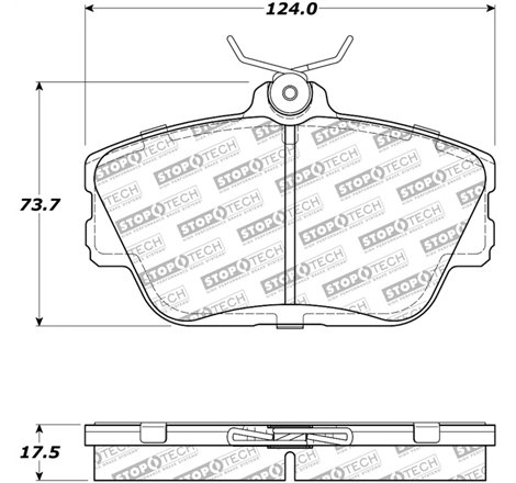 StopTech Street Select Brake Pads - Front/Rear