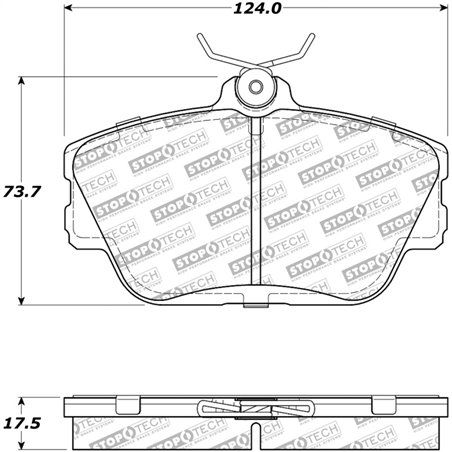 StopTech Street Select Brake Pads - Front/Rear