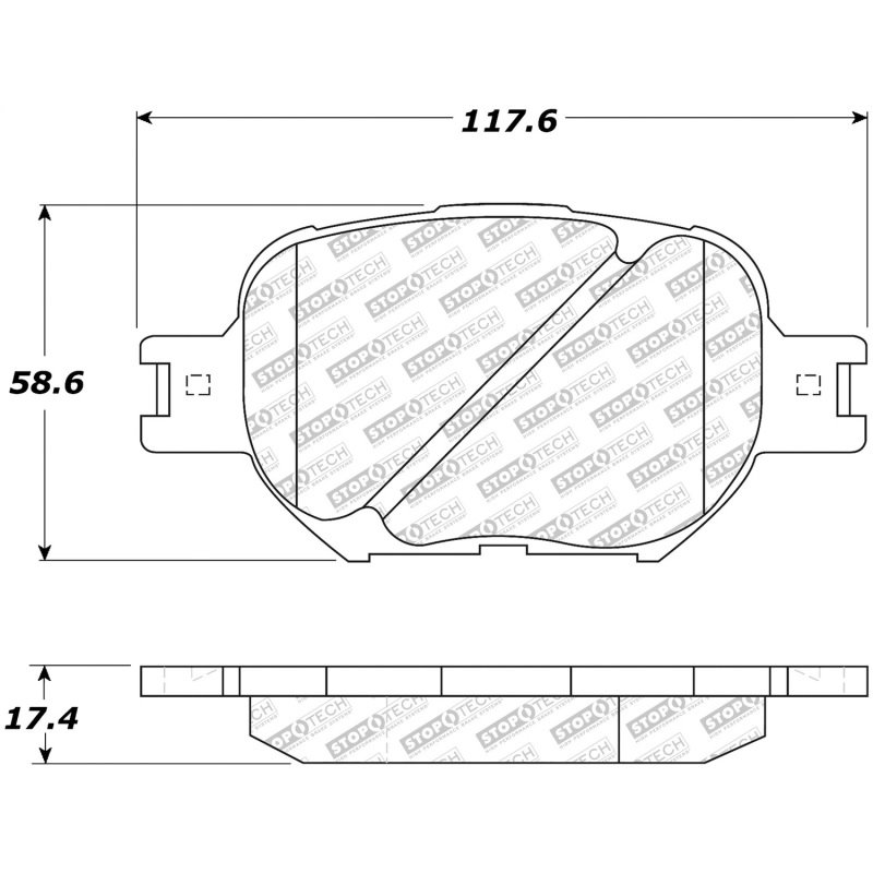 StopTech Street Select Brake Pads - Front/Rear