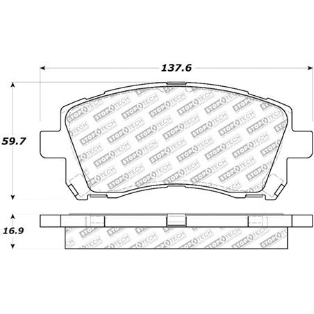 StopTech Street Select Brake Pads - Front/Rear