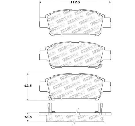 StopTech Street Select Brake Pads - Front/Rear