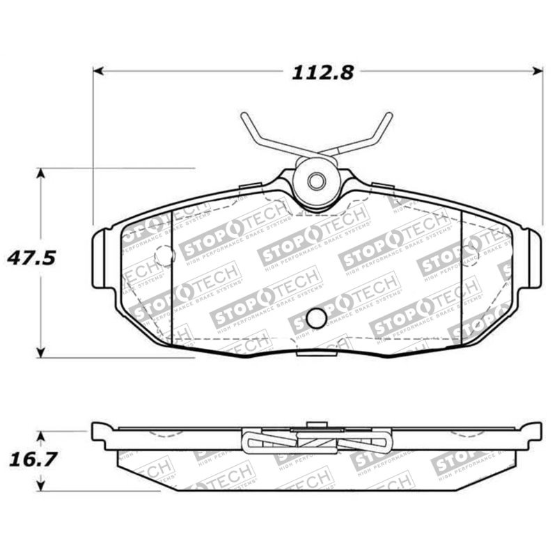 StopTech Street Select Brake Pads - Front/Rear