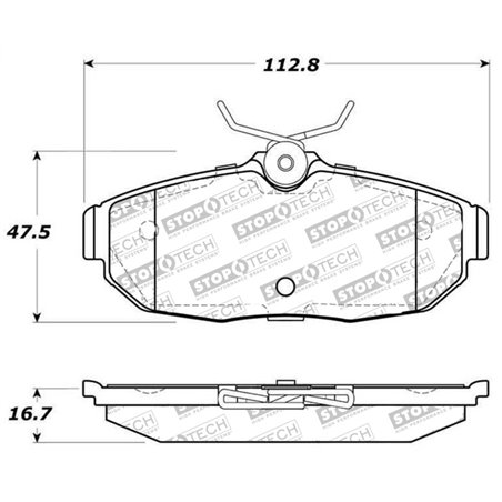 StopTech Street Select Brake Pads - Front/Rear