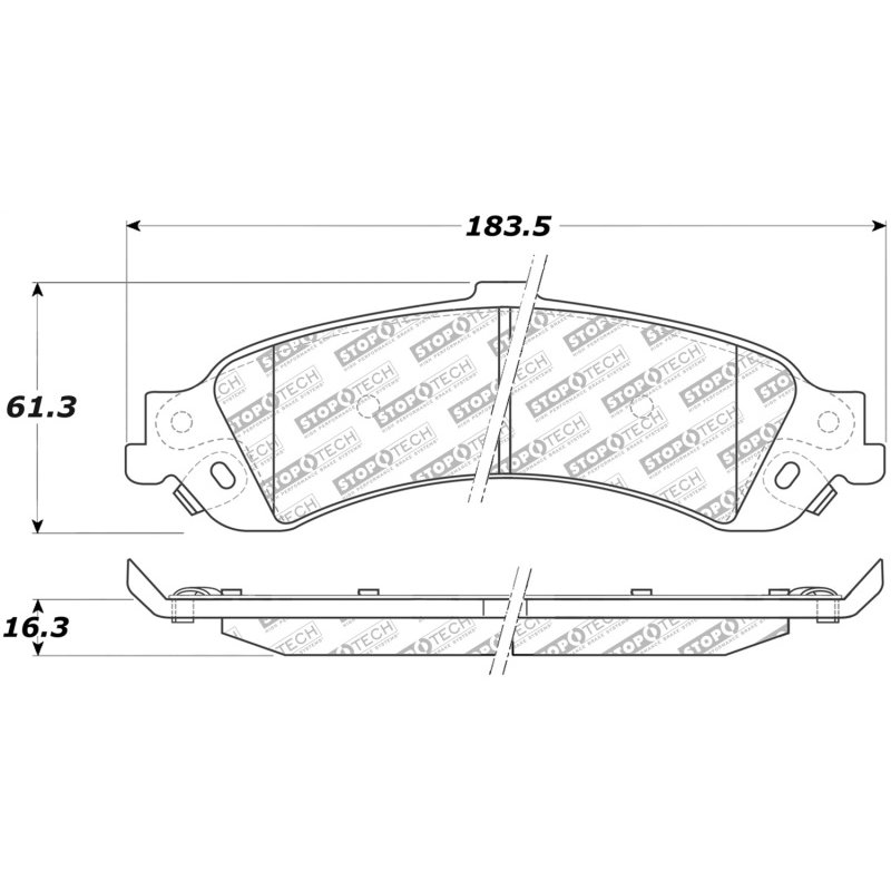 StopTech Street Select Brake Pads - Front/Rear