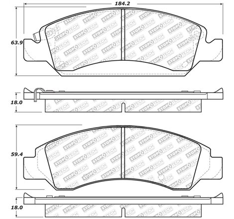 StopTech Street Select Brake Pads - Front/Rear