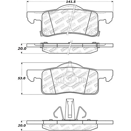 StopTech Street Select Brake Pads - Front/Rear