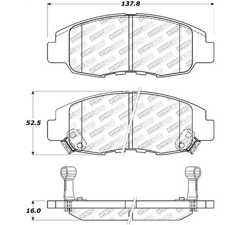 StopTech Street Select Brake Pads - Front/Rear