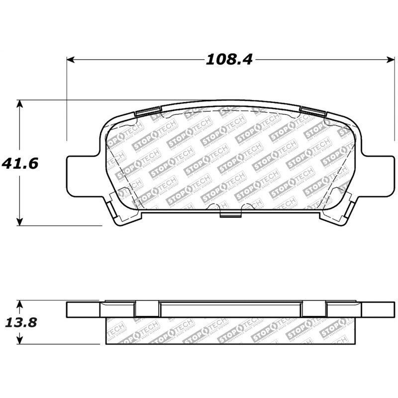 StopTech Street Select Brake Pads - Front/Rear