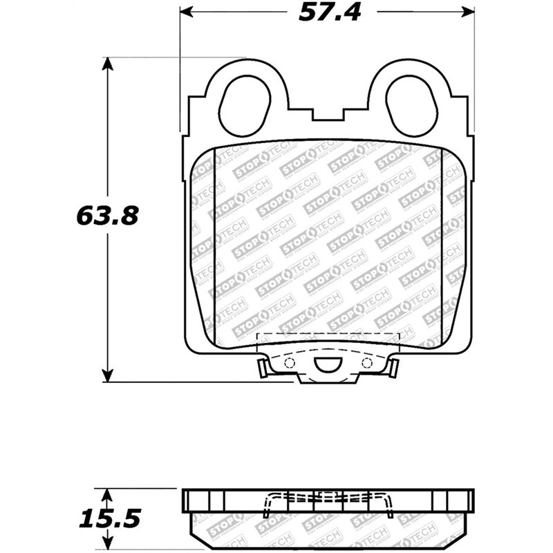 StopTech Street Select Brake Pads - Front/Rear