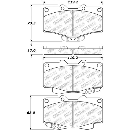 StopTech Street Select Brake Pads - Rear