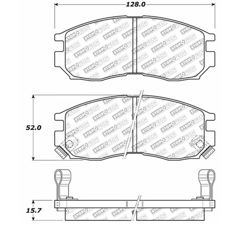 StopTech Street Select Brake Pads - Rear