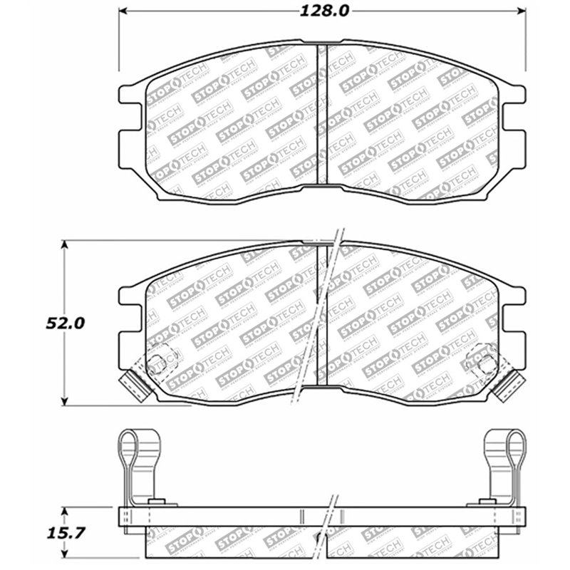 StopTech Street Select Brake Pads - Rear