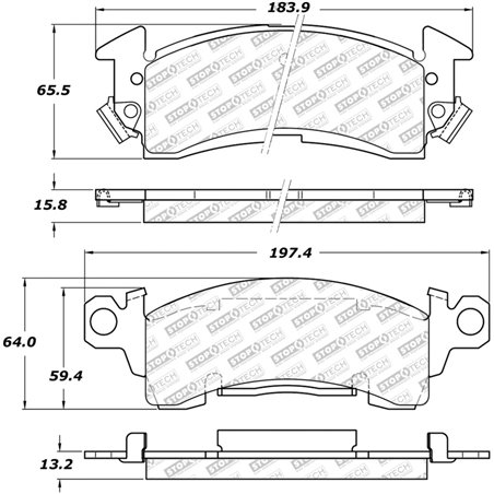 StopTech Street Select Brake Pads - Rear