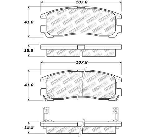 StopTech Street Select Brake Pads - Rear