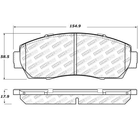 StopTech Street Select Brake Pads - Rear