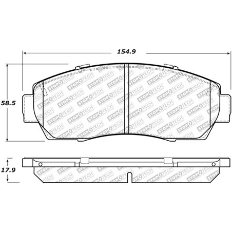 StopTech Street Select Brake Pads - Rear