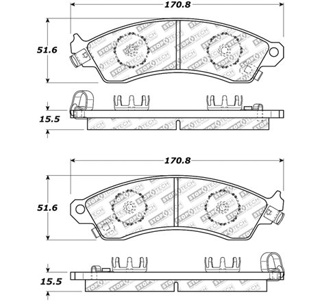 StopTech Street Select Brake Pads - Rear