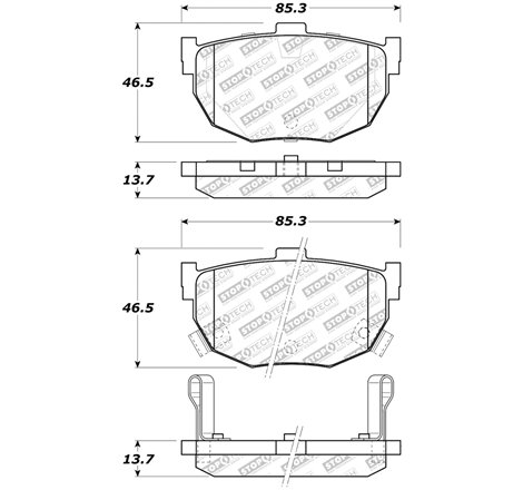 StopTech Street Select Brake Pads - Rear