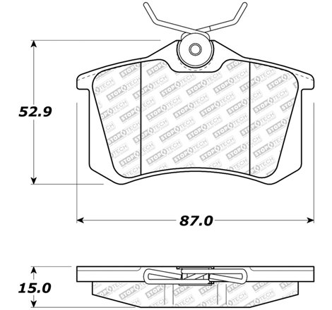 StopTech Street Select Brake Pads - Rear