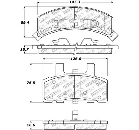 StopTech Street Select Brake Pads - Rear