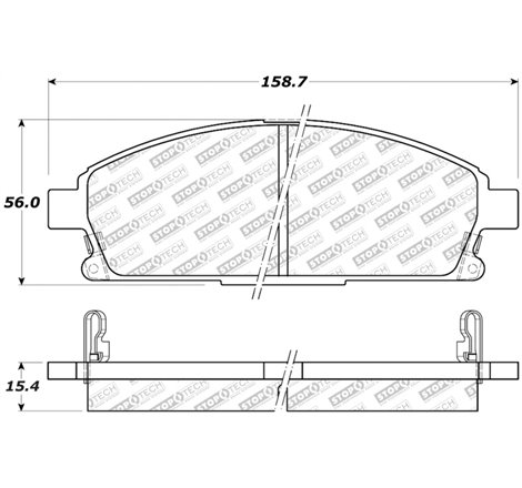 StopTech Street Select Brake Pads - Rear