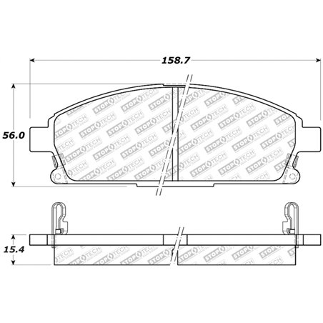 StopTech Street Select Brake Pads - Rear