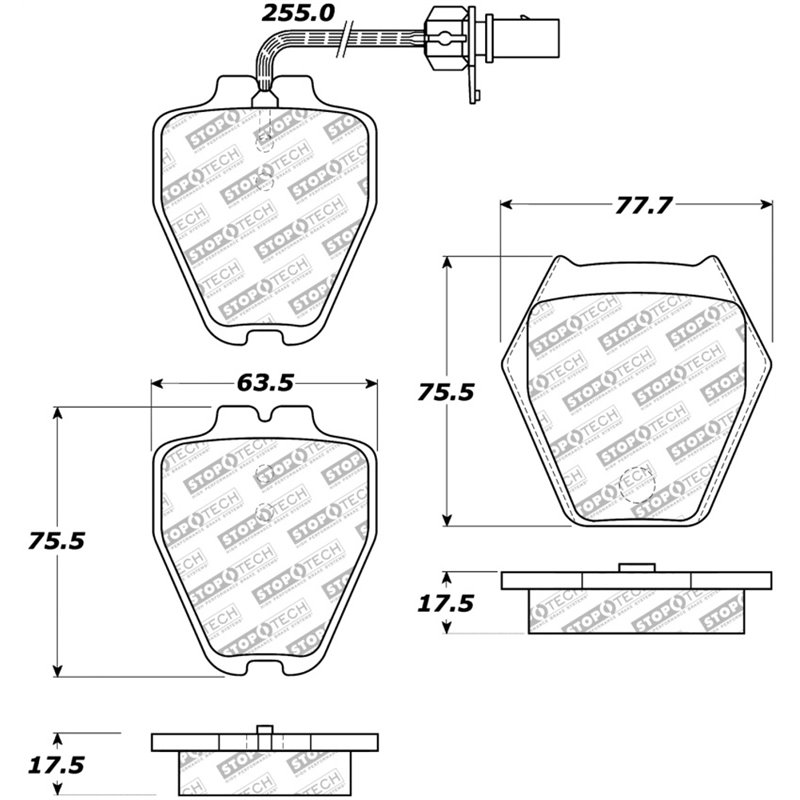 StopTech Street Select Brake Pads - Rear