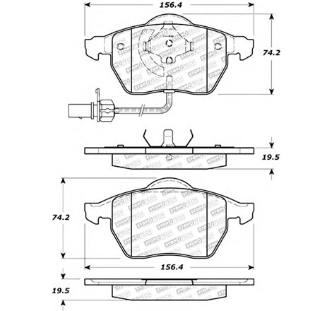 StopTech Street Select Brake Pads - Rear