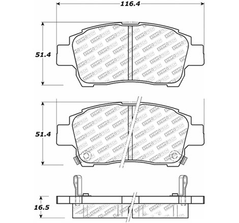 StopTech Street Select Brake Pads - Rear