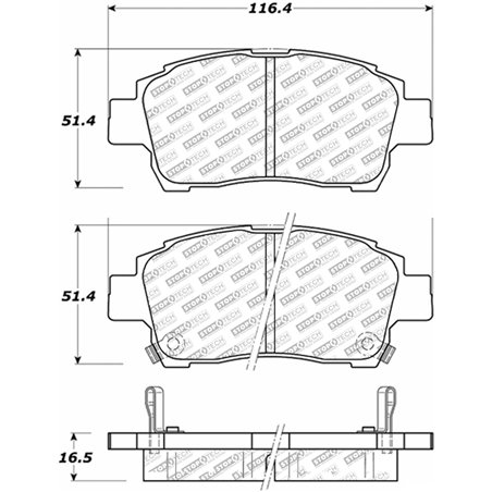 StopTech Street Select Brake Pads - Rear