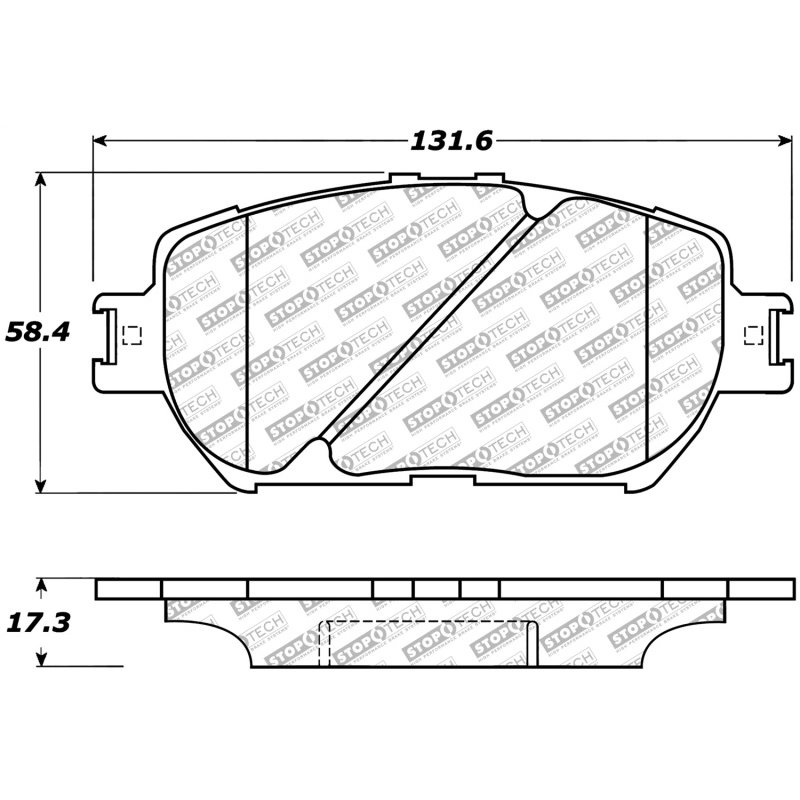 StopTech Street Select Brake Pads - Rear