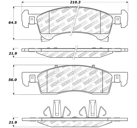 StopTech Street Select Brake Pads - Rear