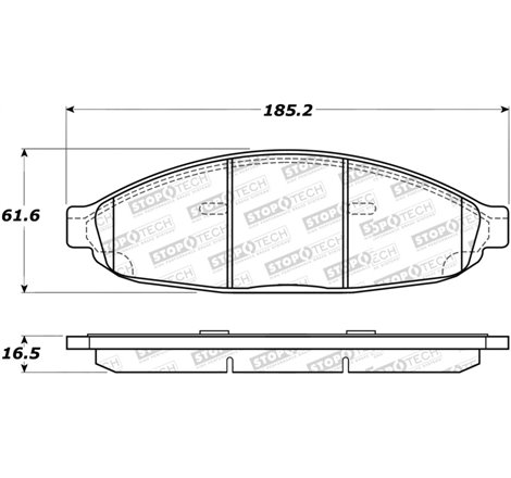 StopTech Street Select Brake Pads - Rear