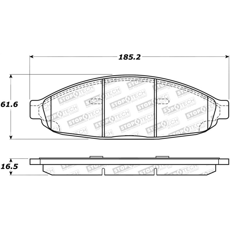 StopTech Street Select Brake Pads - Rear