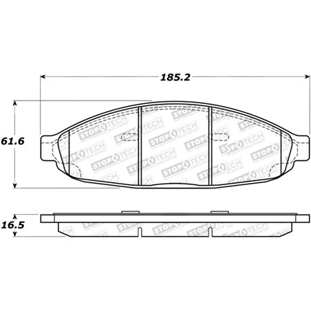 StopTech Street Select Brake Pads - Rear