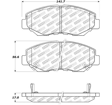 StopTech Street Select Brake Pads - Rear