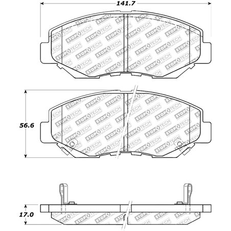 StopTech Street Select Brake Pads - Rear