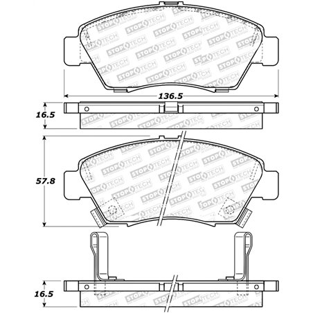 StopTech Street Select Brake Pads - Rear